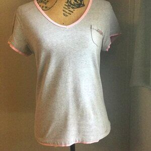 L.A Movers Gray and Pink Blouse with Elegant Design